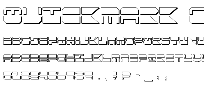 Quickmark Condensed Shadow font